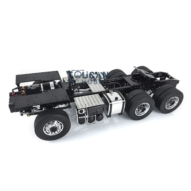 

1/14 LESU 6X6 Metal Chassis for Remote Control Tractor Truck Tamiyay 1851 3363 RC Car Highline Cabin Th15104-Smt3