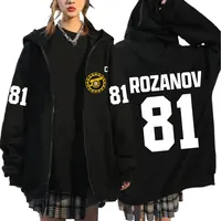 Renaltería calentada Ilya Rozanov 81 Boston Raiders Merch sudaderas con cremallera ropa de mujer para hombre moda sudaderas con cremallera chaquetas abrigos