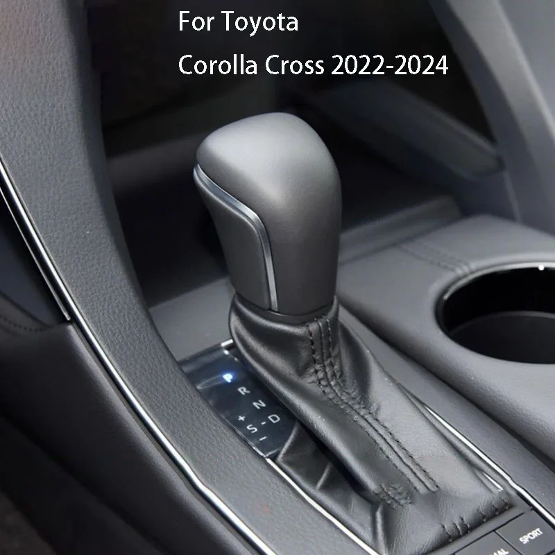 Auto Lederen Pookknop Voor Toyota Camry 70 Corolla 2019 2020 2021 AT Lederen Handbal Bescherming Interieur Accessoires
