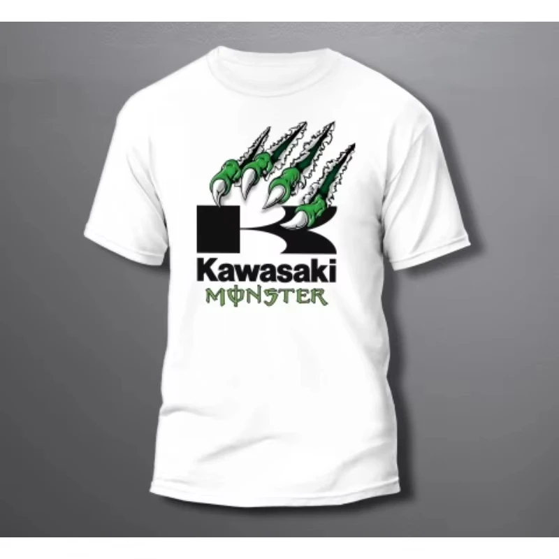 

Kawasaki Summer New Quick drying Breathable Fashion Sports Adult and Children's Mountain Off road Cycling Short sleeved T-shirt