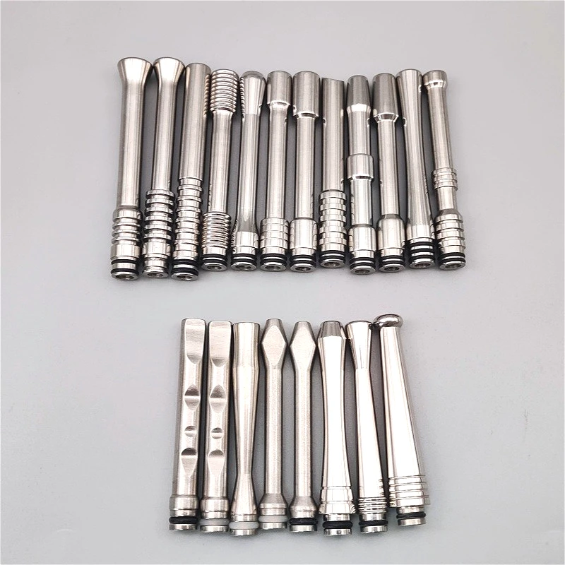 

1PC 510 Stainless Steel Drip Tip 65mm/70mm/76mm Long Straight Straw Joint Random Style