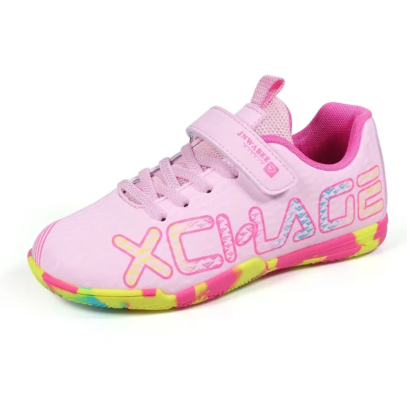 

Children Durable Football Boots, Anti-slip Turf Studs, Soft Wearable Upper for Kid Outdoor Soccer Sports and Casual Play