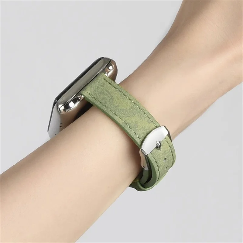 Narrow body Leather  Strap for Apple Watch Band 44mm 40mm 41mm 45mm 38mm 42mm 49mm  iWatch 9 8 7 SE 6 5 4 3 2 1 Woman Bracelet