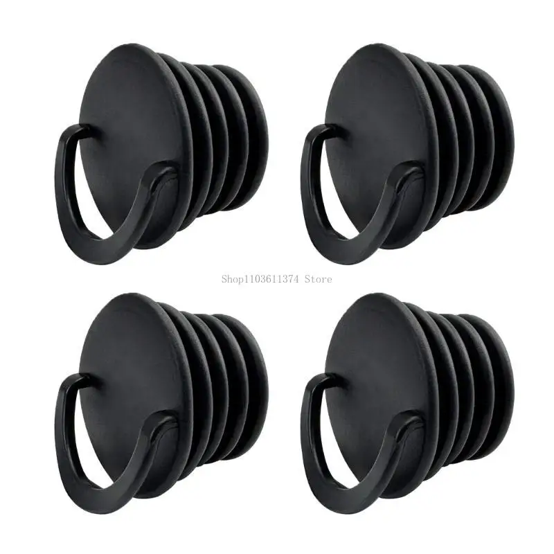 

2/4Pcs PVC Scuppers Stopper Plug Kayak Drain Holes Stopper Bung with Handle
