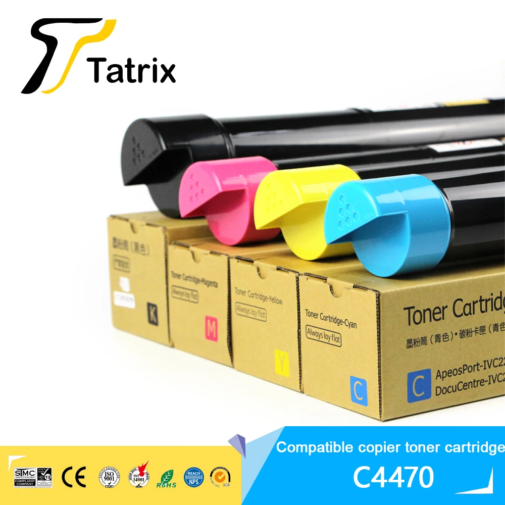 Tatrix متوافق C4470 خرطوشة حبر لآلة التصوير C4470 4470 لزيروكس ApeosPortV C2270 C2275 C3370 C3371 C3375 C4470 C4475 C5570