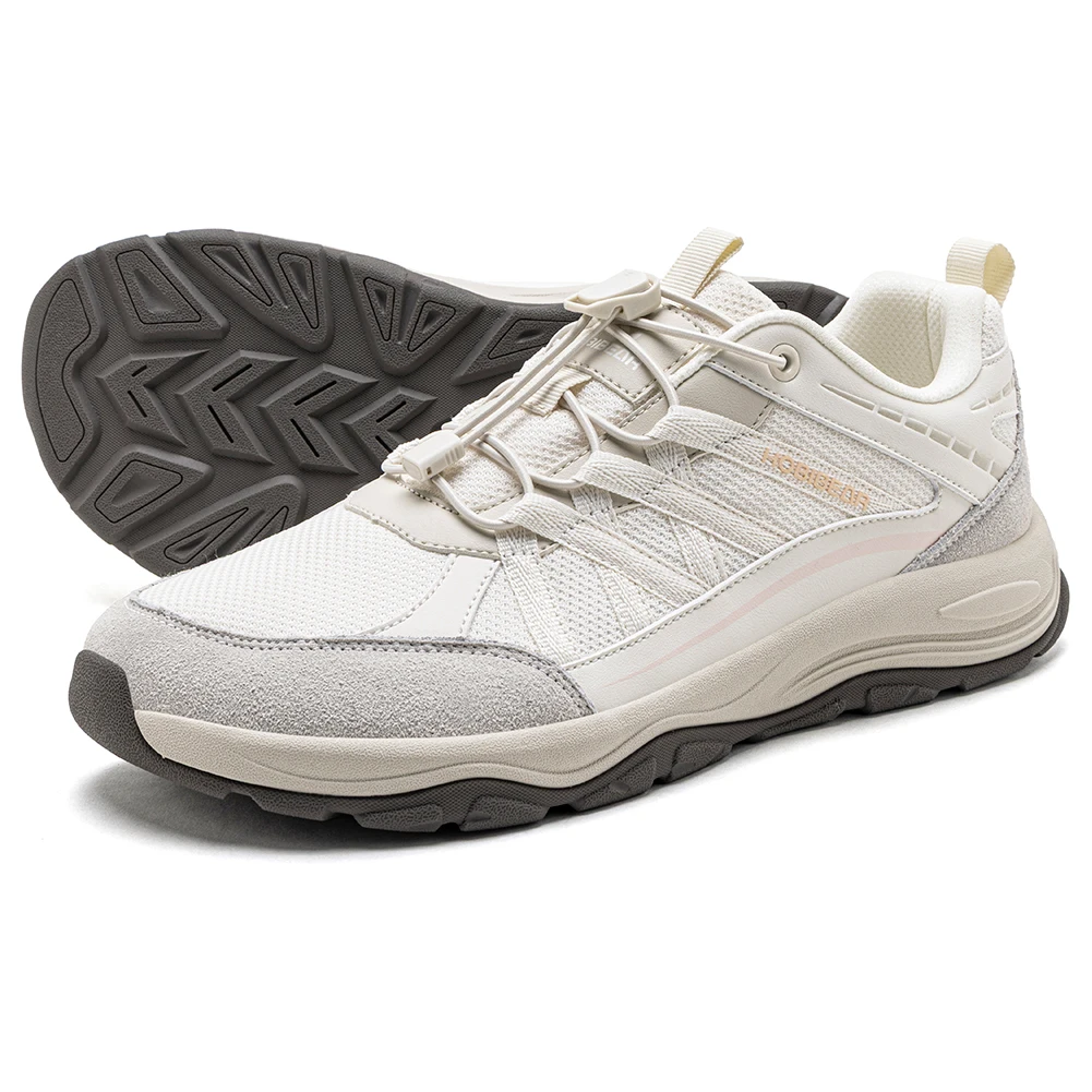 HOBIBEAR Unisex-Wanderschuhe mit breiter Zehenpartie, elastisches Band, Sneakers, Cross-Outdoor-Reise-Mesh-Laufschuhe für Männer und Frauen – Detail 2