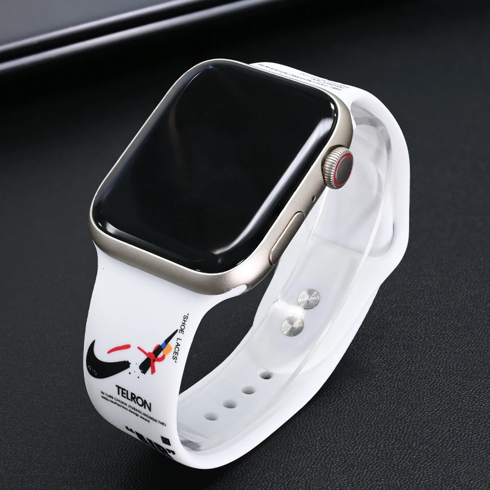 Soft Silicone Band For Apple Watch Series 10 46mm 42mm Ultra 2/1 49mm Sports Strap For iWatch 9 8 7 45 41mm 38mm 40mm Bracelet