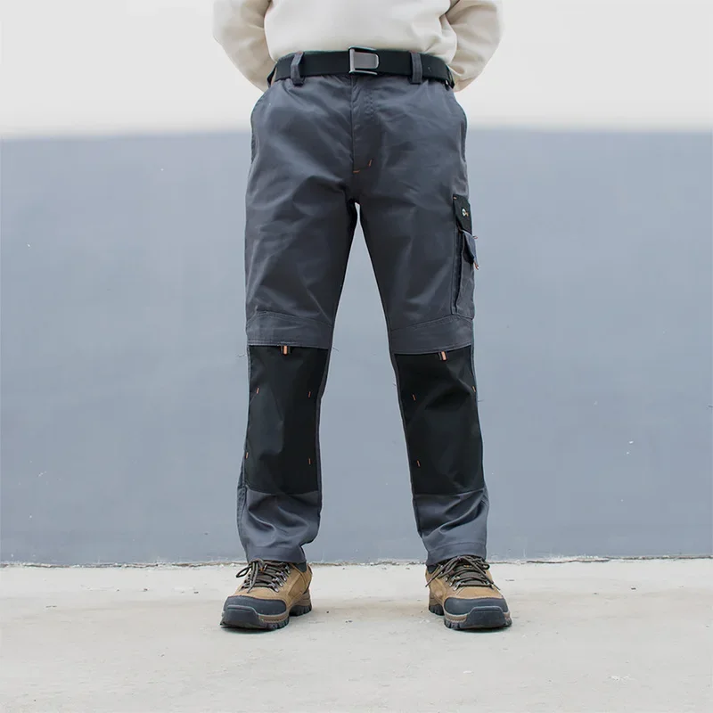 Men's Work Pants Multi Pockets Workshop Long Cargo Pants Work Trousers for Daily Wear Outdoor Workwear Pants