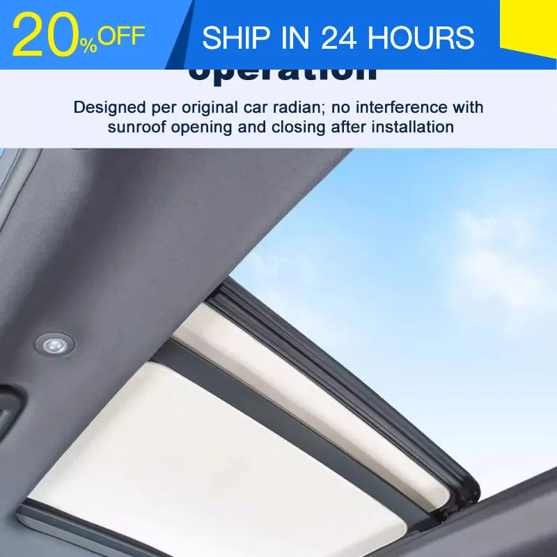 New Sunshades for Trumpchi GS3 Yingsu GAC Emzoom 2023 2025 Sunroof Shades Electrostatic Adsorption Skylight Visors