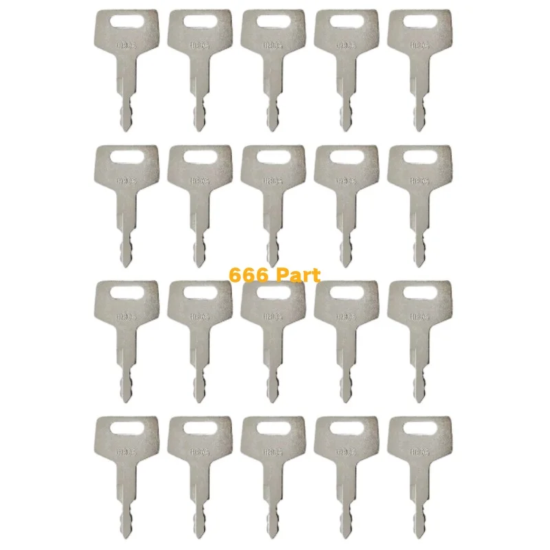 20pcs key For Takeuchi H806 Excavator Key Excavator Grader Dozer