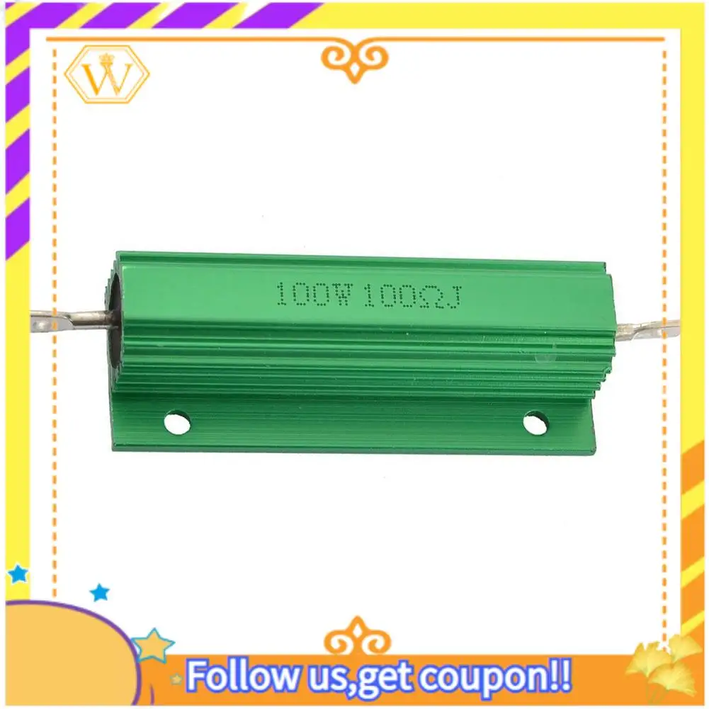 A01K-3X alumínio Shell 100W Watt 100 Ohm Wirewound Power Resistor