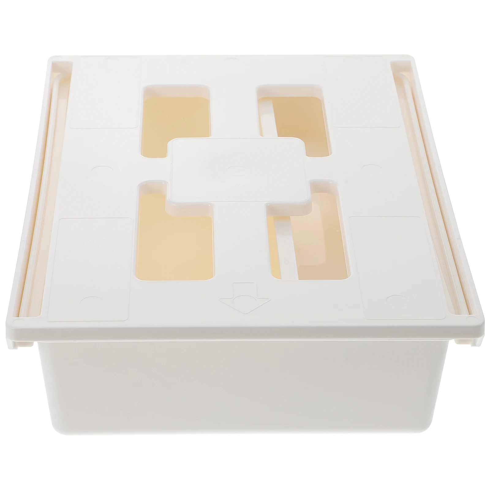 

Plastic Selfstick Storage Box Desk ganizer Under Desk Drawer Table Drawer Kitchen Office Dormitory Cabinet Suitable Tableware