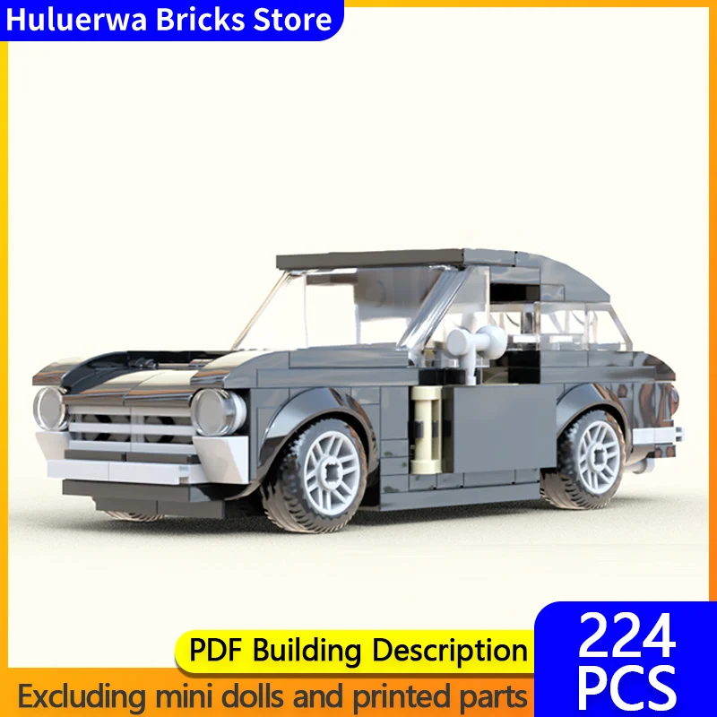 

Модель скоростного гоночного автомобиля MOC, строительные кирпичи 250 GT Lusso Hypercar, модульная технология, детские праздничные подарки, сборка игрушек, костюм