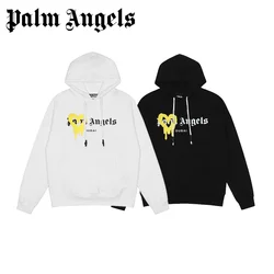 palm angels 21SS Yellow love paint hot hot hoodie hoodie for men and women