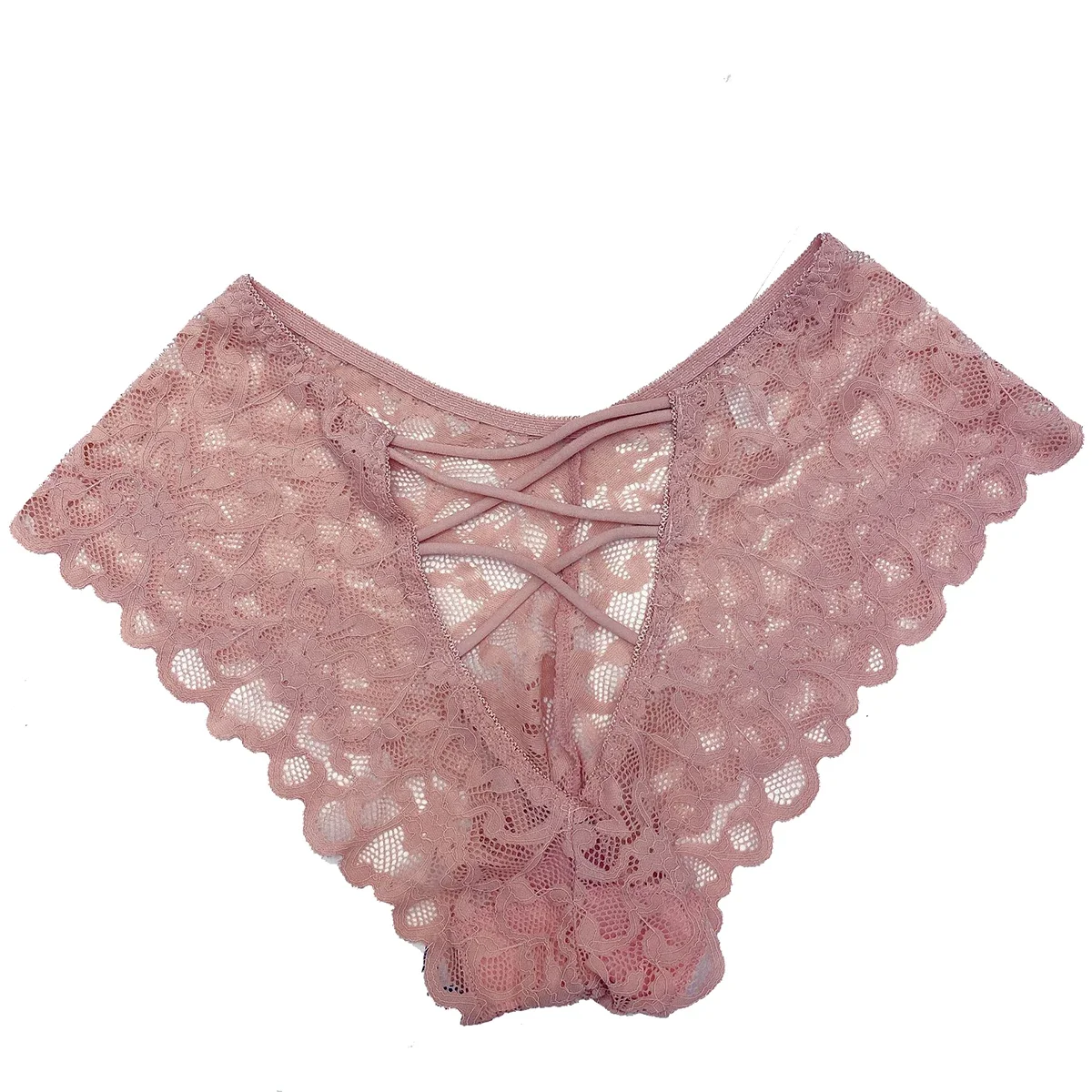 Promoción, bragas de encaje de 55-110KG para hombre, tangas caladas en la espalda de cintura baja, ropa interior para mujer, calzoncillos recortados sin costuras