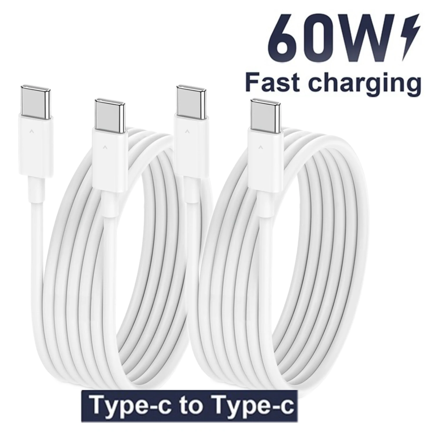 1M USB C to Type C Fast Charging Cable for Xiaomi for Samsung for Iphone 17 16 15 Series 60W Safe and Efficient Charger Line