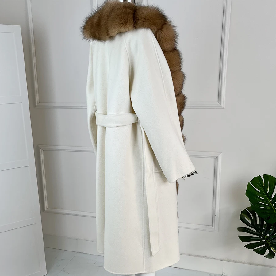 Natural Fur Coats Women\'s Fox Fur Lapel Coat Luxury Warm Winter Short Real Fox Fur Jacket 2024 New Outerwear