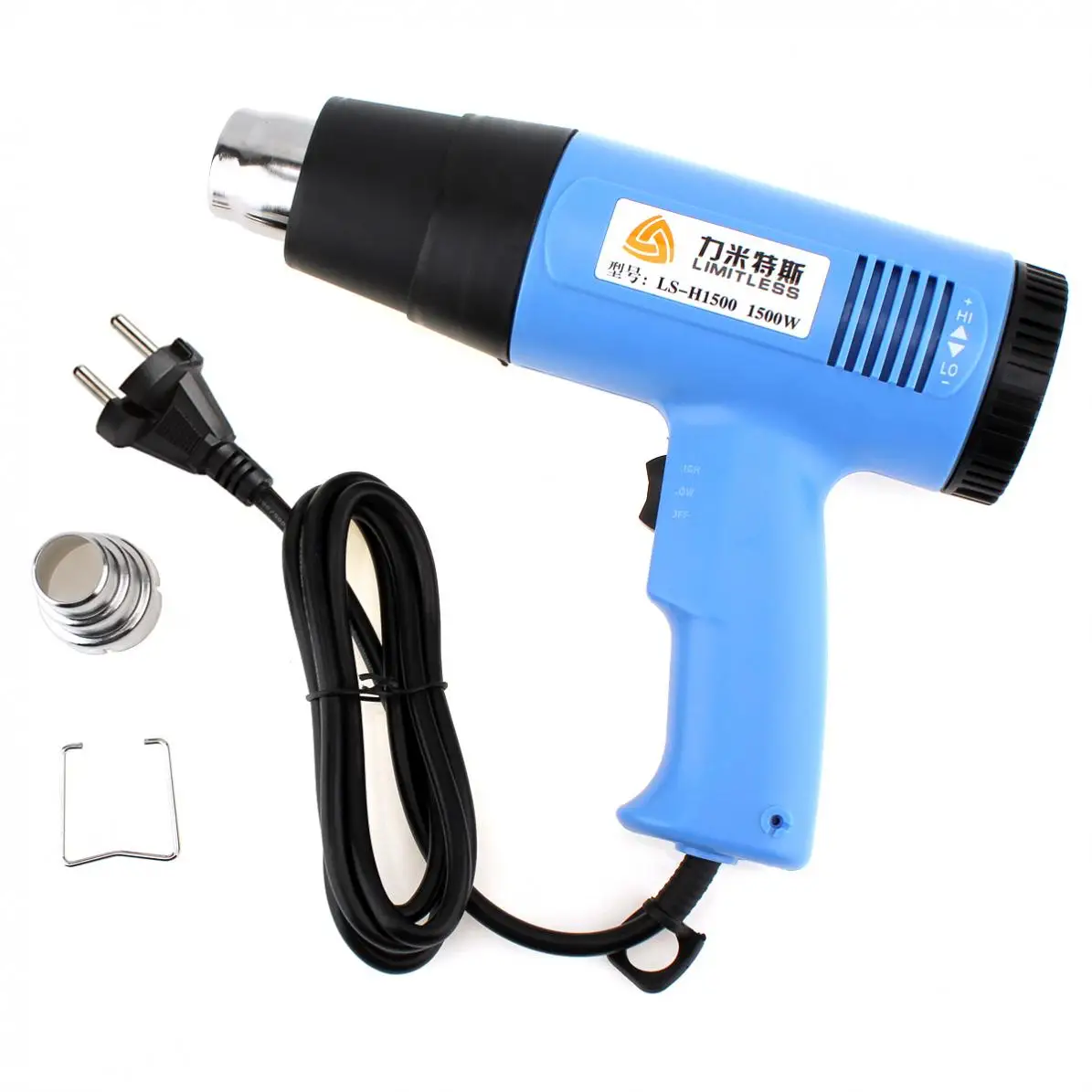 Limitless AC220V EU Plug 1500W Adjustable Air Volume Electric Heat Gun Multifunctional Handheld Hotair Gun