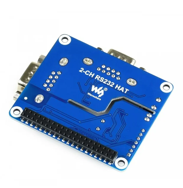 Waveshare 2-CH RS232 HAT 2-Channel Isolated RS232 Expansion HAT，SC16IS752+SP3232 Solution, With Multi Onboard