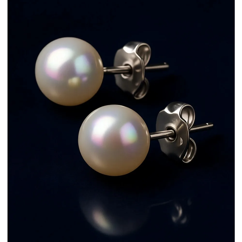 

Серьги-гвоздики из стерлингового серебра с пресноводным культивированным жемчугом для женщин