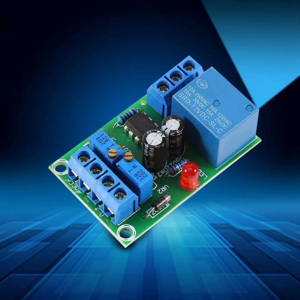 12V DC Battery Charging Controller Automatic Stop Relay Board Automatic Charging Module Controller Board Overcharge Protection