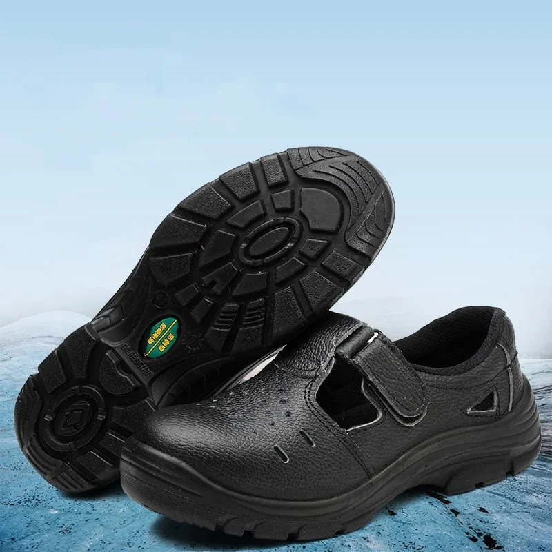 

Мужские модные стальные носки, рабочая обувь, сандалии из мягкой кожи, летние защитные ботинки, защитная обувь, защита