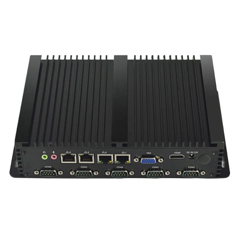 Mini PC Intel I3 I5 I7 with 6*RS232 6*COM 1*MINI PCIE Fanless Embedded Industrial Server Computer All in One Stock