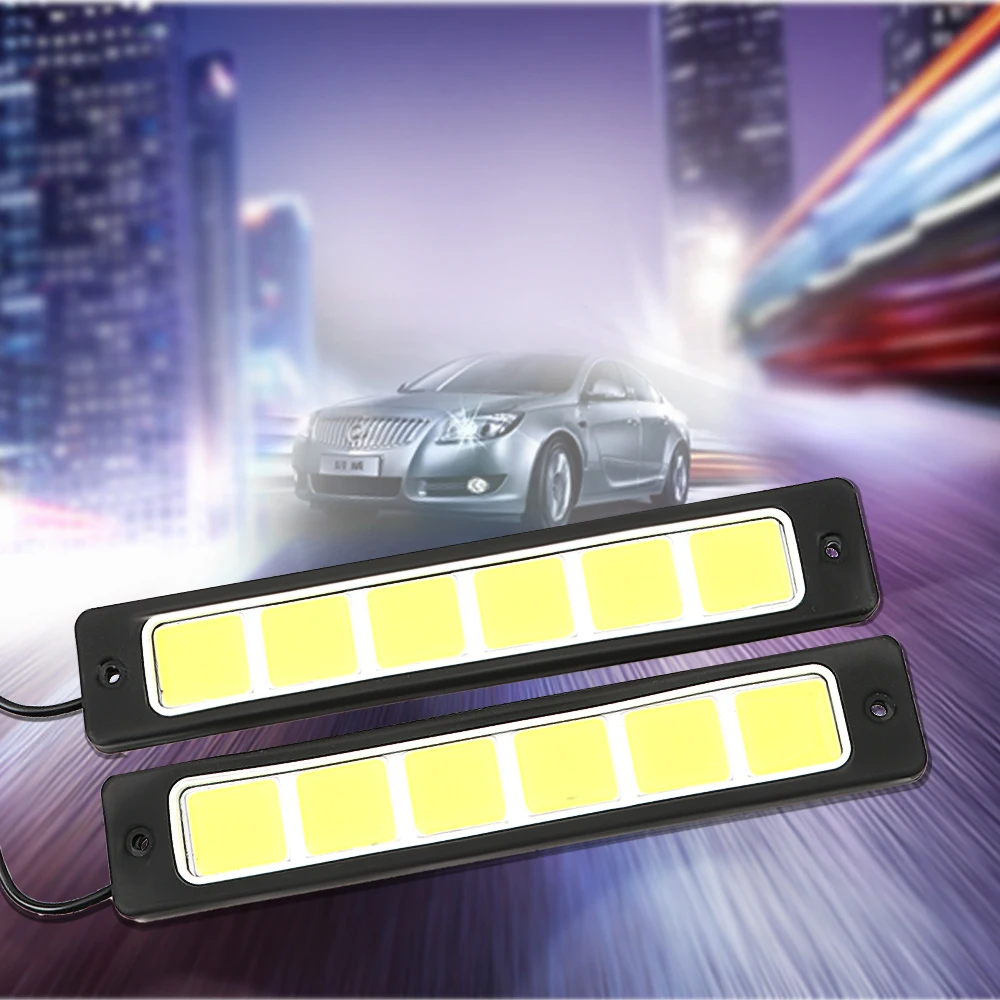 

Fog Lamp Functions Lamp Bendable Daytime Running light Waterproof LED Car DRL 2pcs Flexible Square COB