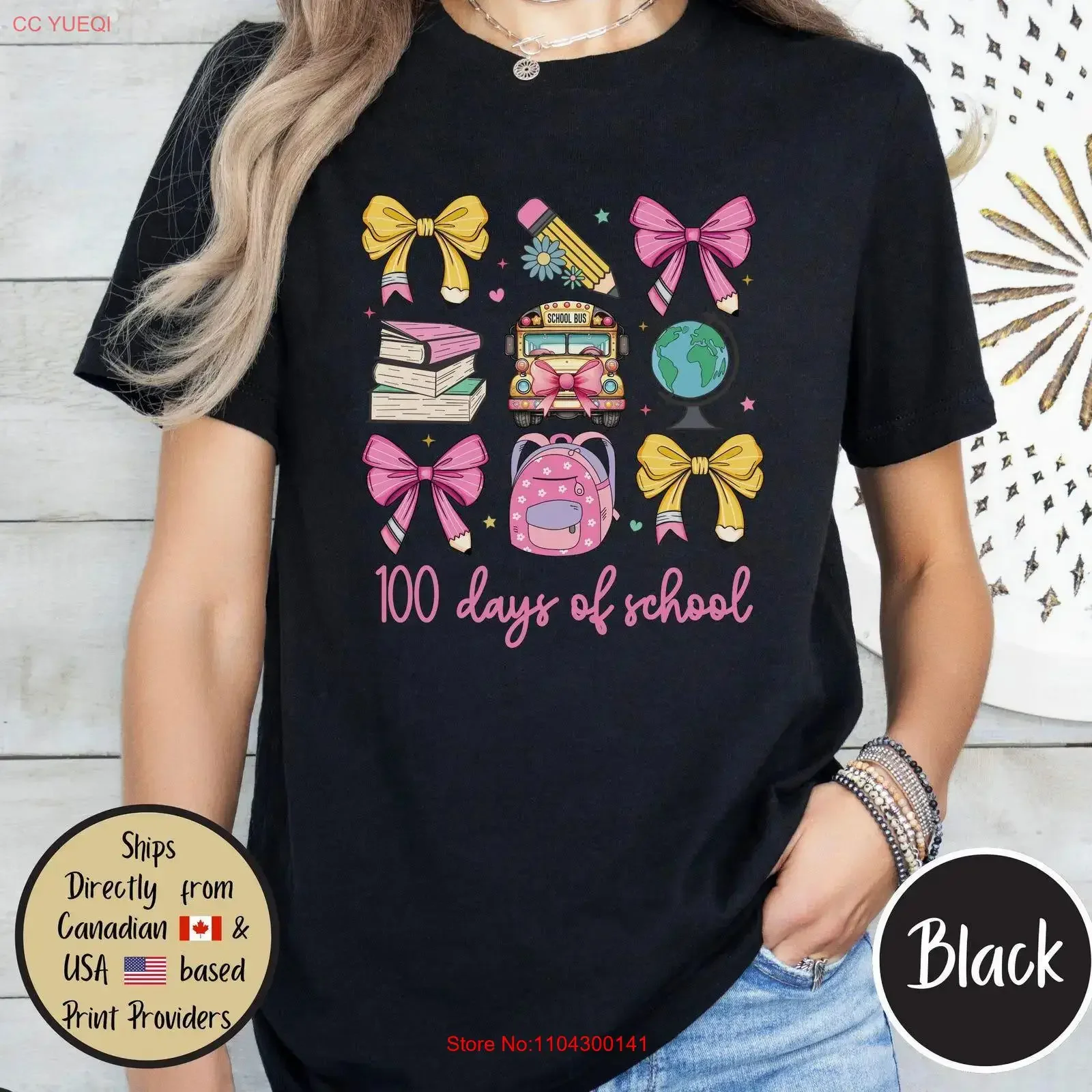 T-shirt 100 Jours d'École, Célébration du 100ème Jour, pour l'appréciation des élèves et des enseignants, style vintage délavé, pour le quotidien