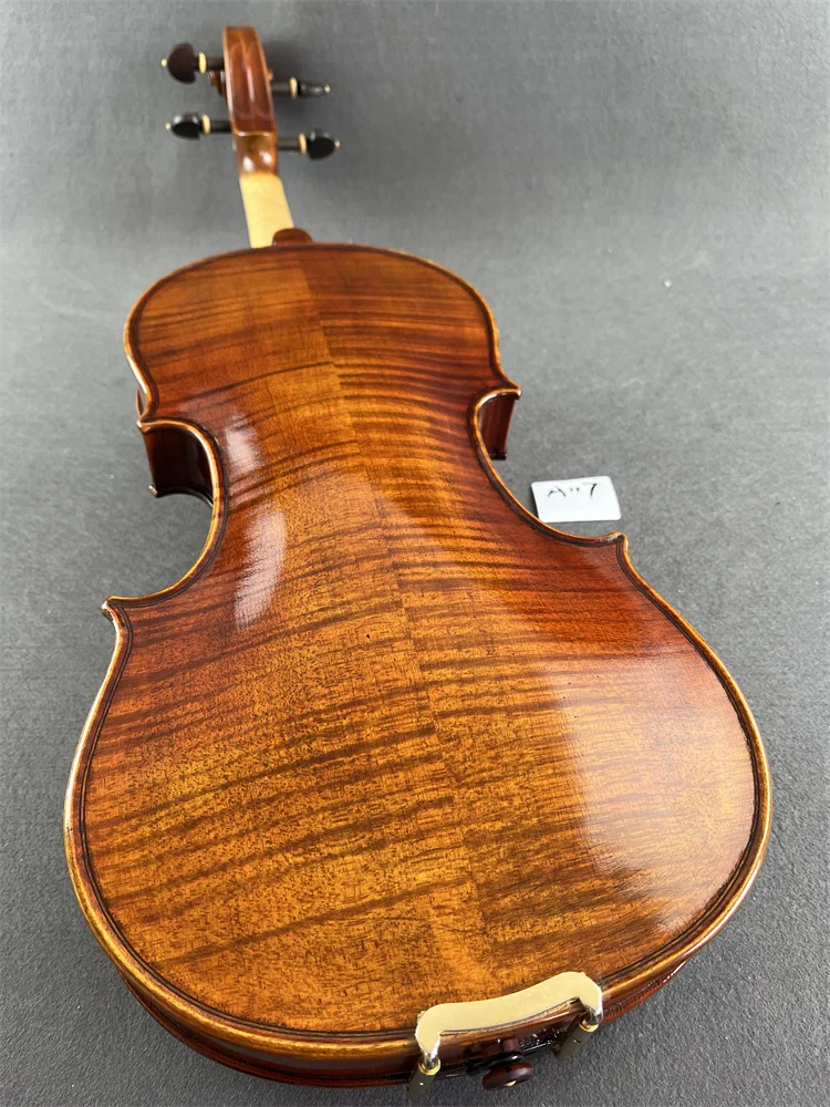 Solid Flamed Maple Back Professional Hand Crafted Cкрипка 4/4 Size كمان Fiddle Free Violin Case Bow violin accessories A117
