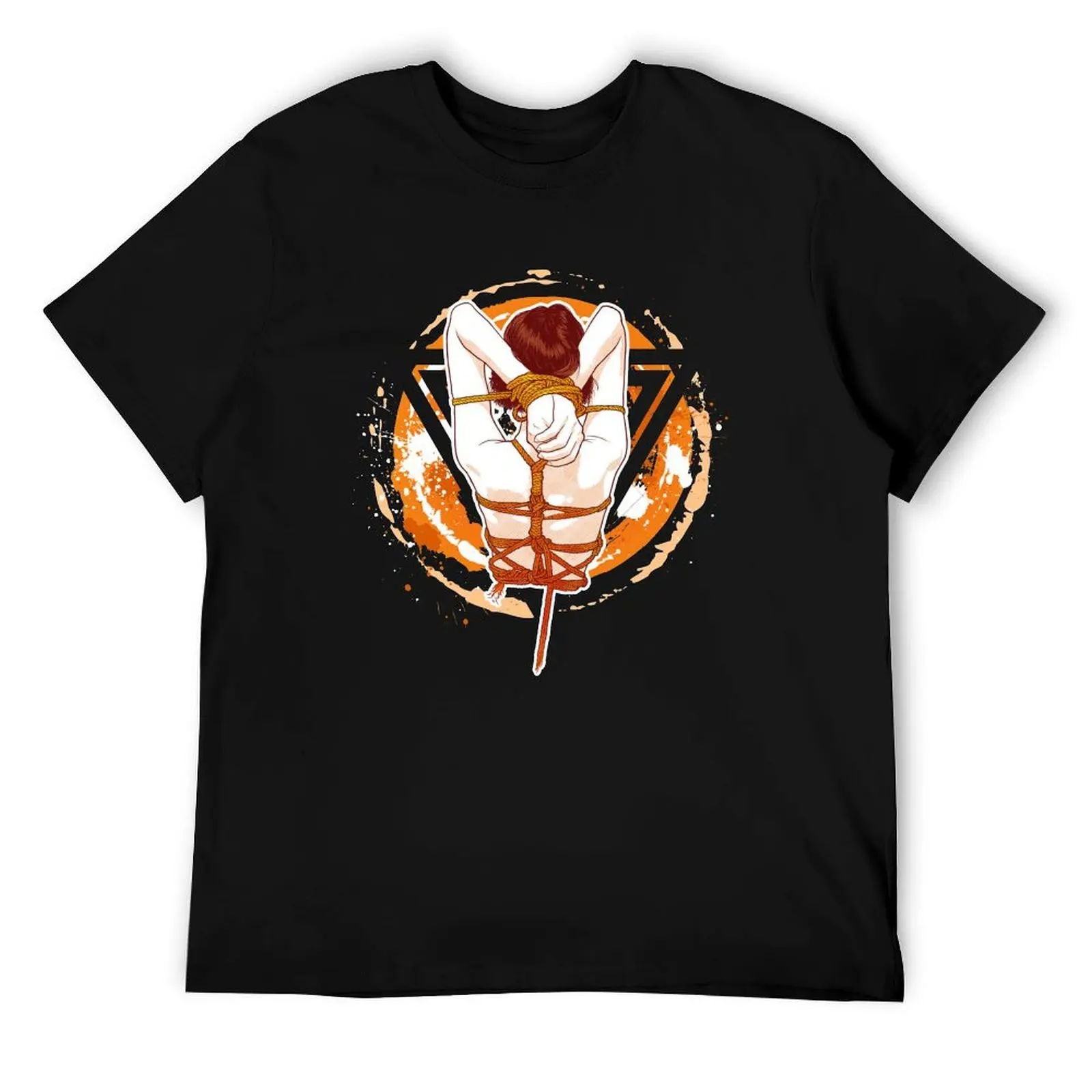 

Футболка Shibari Artwork-Rope Art, футболка с индивидуальным принтом, мужская забавная футболка с графическим принтом