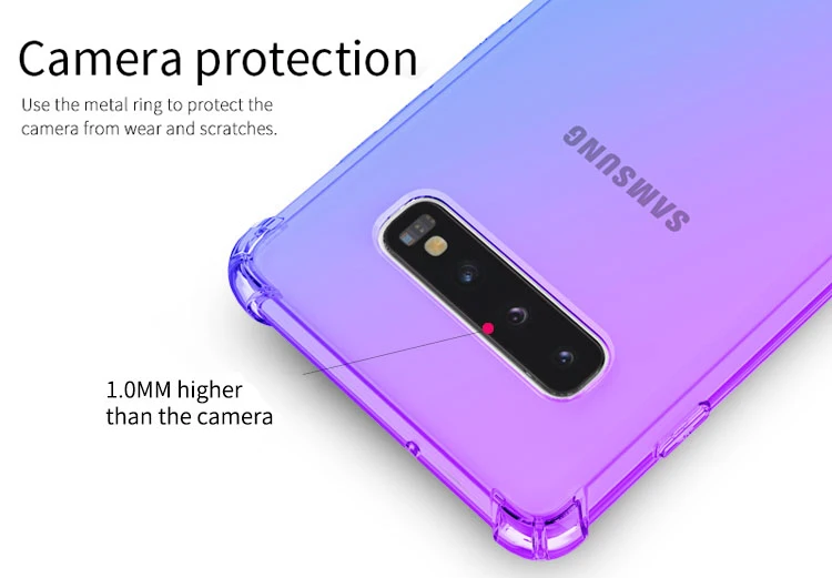 Ultra Slim Gradient Hybrid Voor Samsung Galaxy Note 10 10 + 9 8 Galaxy S10 S10e S20 S21 S22 S9 s8 S7 S10 Plus S7edge Zachte Tpu Case