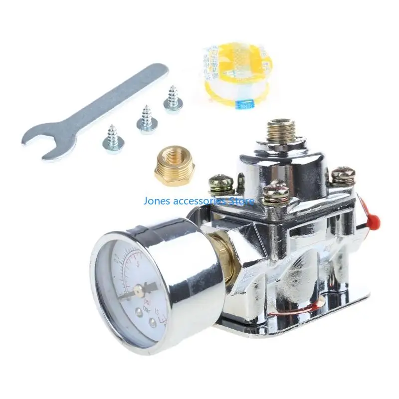 منظم ضغط الوقود W8KD مع مقياس الزيت 3/8 بوصة تركيب المكربن Carb 1-4PSI 12-804 4.5-9PSI 12-803 استبدال #3