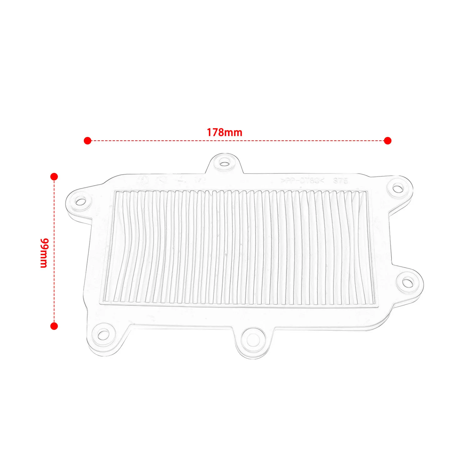 قطع غيار الدراجات النارية من فلتر الهواء لـ Kymco Guangyang CK125T Any Like150 Q125 Q150 125cc ملحقات منقي هواء سكوتر