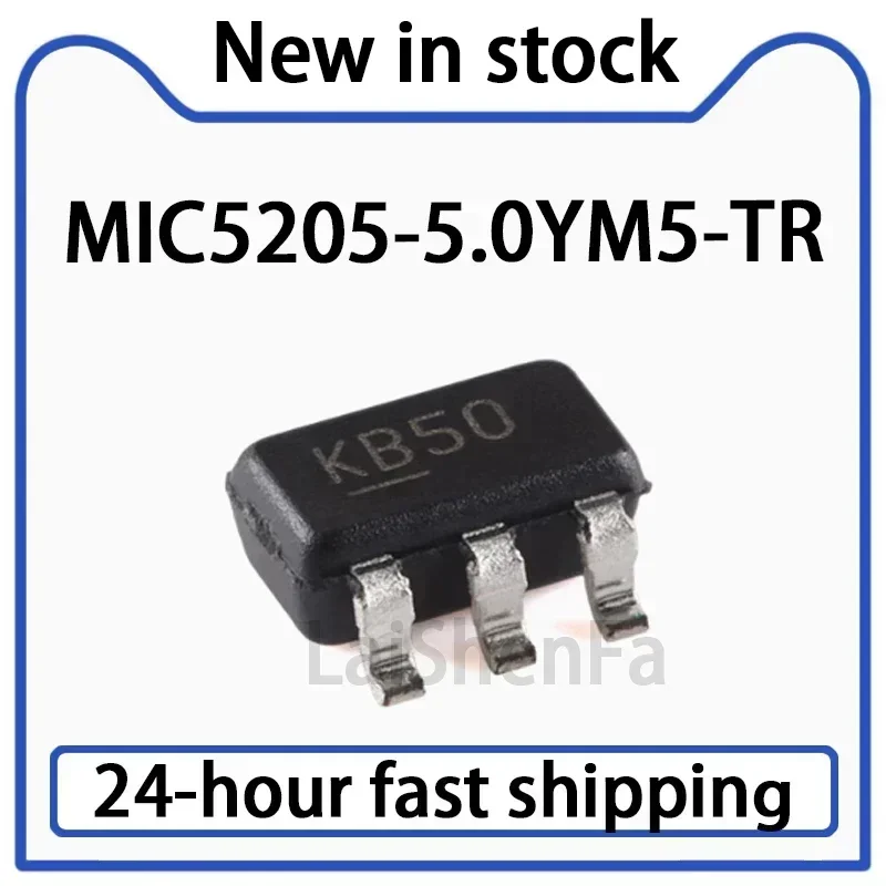 10PCS MIC5205-5.0YM5-TR SOT-23-5 150mA 1% Low Noise LDO Voltage Regulator Chip in Stock