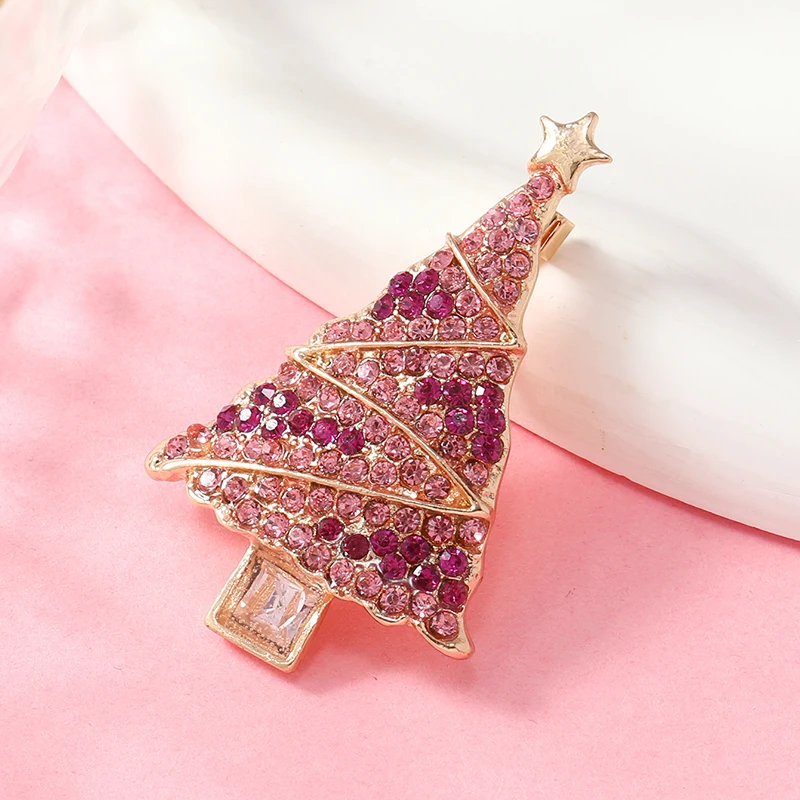 Christmas tree brooch ring trend, personalized sweater coat, creative pin accessories, high-end and versatile, atmospheric corsa