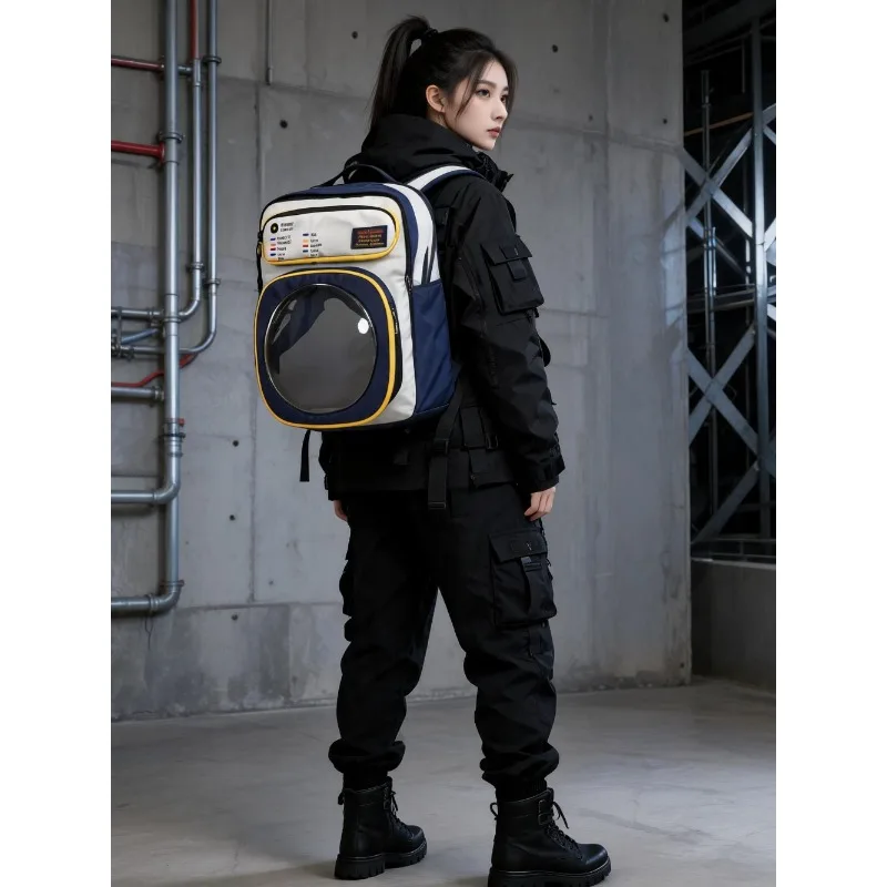 Japanese Transparent Ita Bag High Capacity Mochilas Students Commute Backpack Spacious Durable Mochilas Unisex Bags for Women