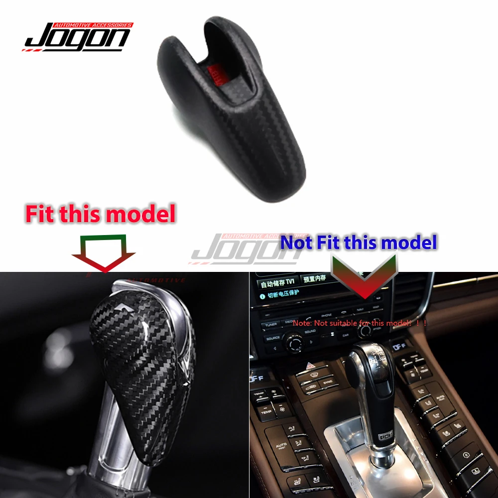 Carbon Fiber Interior Gear Shift Collars For Porsche Panamera Macan 911 Carrera 718 Boxster Cayman 10-2020 Gear Head Knob Panel