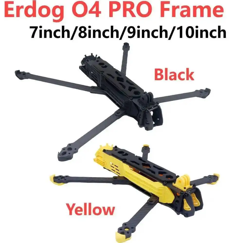 Erdog 7 pulgadas 8-9-10 pulgadas O4 marco FPV Freestyle RC Racing Drone con piezas de impresión O4 PRO unidad de aire HD cuadricóptero de fibra de carbono