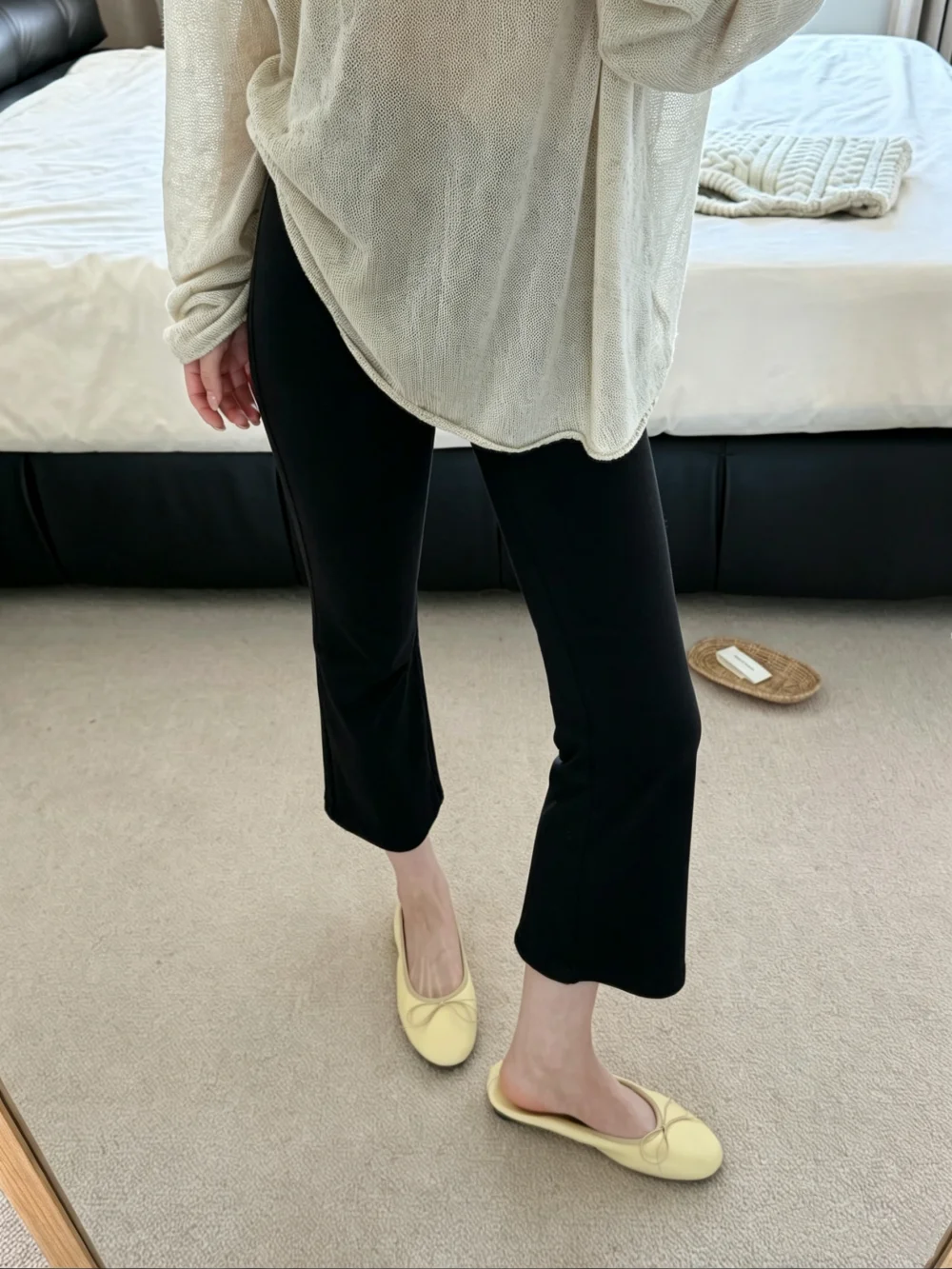 

High Waist Flared Pants Casual Yoga Trousers Women's Tightening Butt Lifting Pure Color Summer New Arrival Ladies Pants