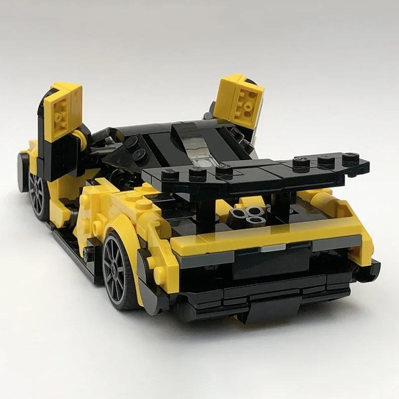 396 pçs moc grátis mclarenesd senna abertura cidade modelo blocos de construção presentes natal arquitetura diy idéia brinquedos educação crianças