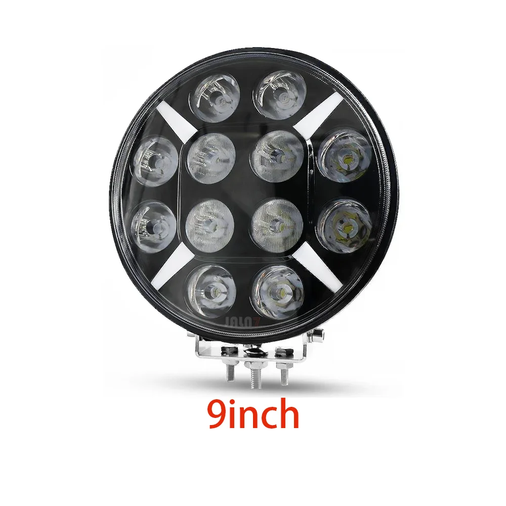 JALN7 LED-lamp 7" 9" Truck MAN Scania Offroad Spotlight Koplamp offroad gebruik LED-werklamp DRL wit knipperend geel 12V24V