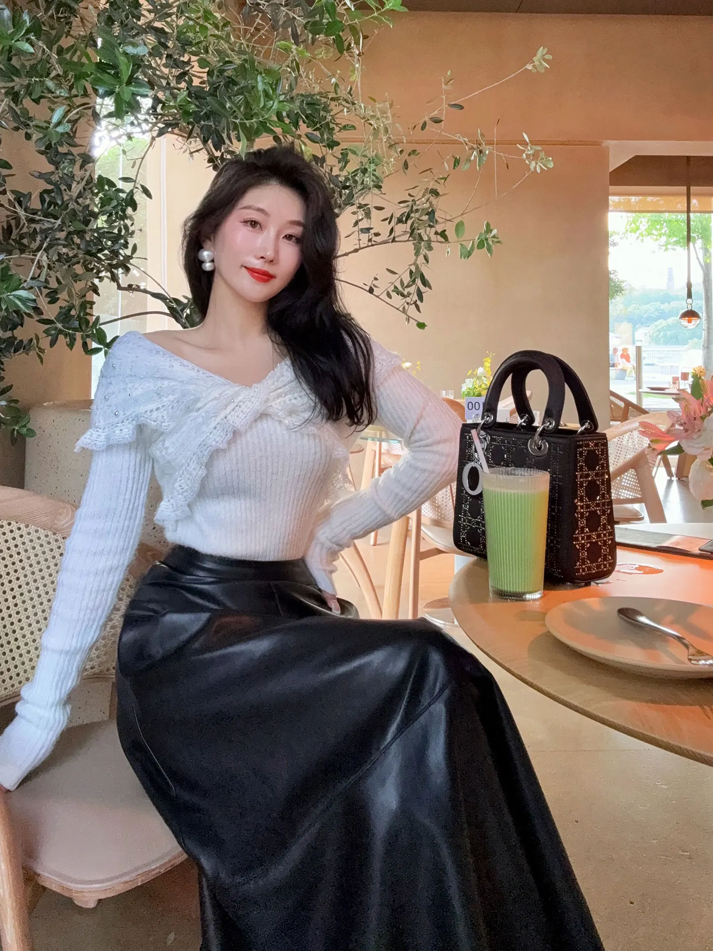 

YANGXIAOJING Роскошный вязаный свитер с полосками и цветочным принтом, шелковый длинный све, женская мода, осень-зима, новинка, мягкая шерсть...