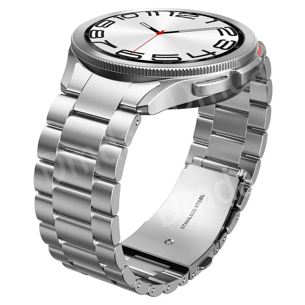 Original Metal Strap For Samsung Galaxy Watch 6 5 Pro 40 44mm Band Watch 6 4 Classic 47 43mm Curved end Stainless Steel Bracelet