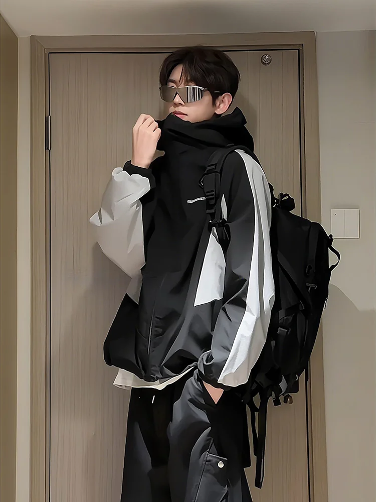 

Bla Samurai Two-Way Wear Soft ell Tee-Proof Jaet Men's Autumn Outdoor Hiking Climbing Workwear Jaet Outerwear