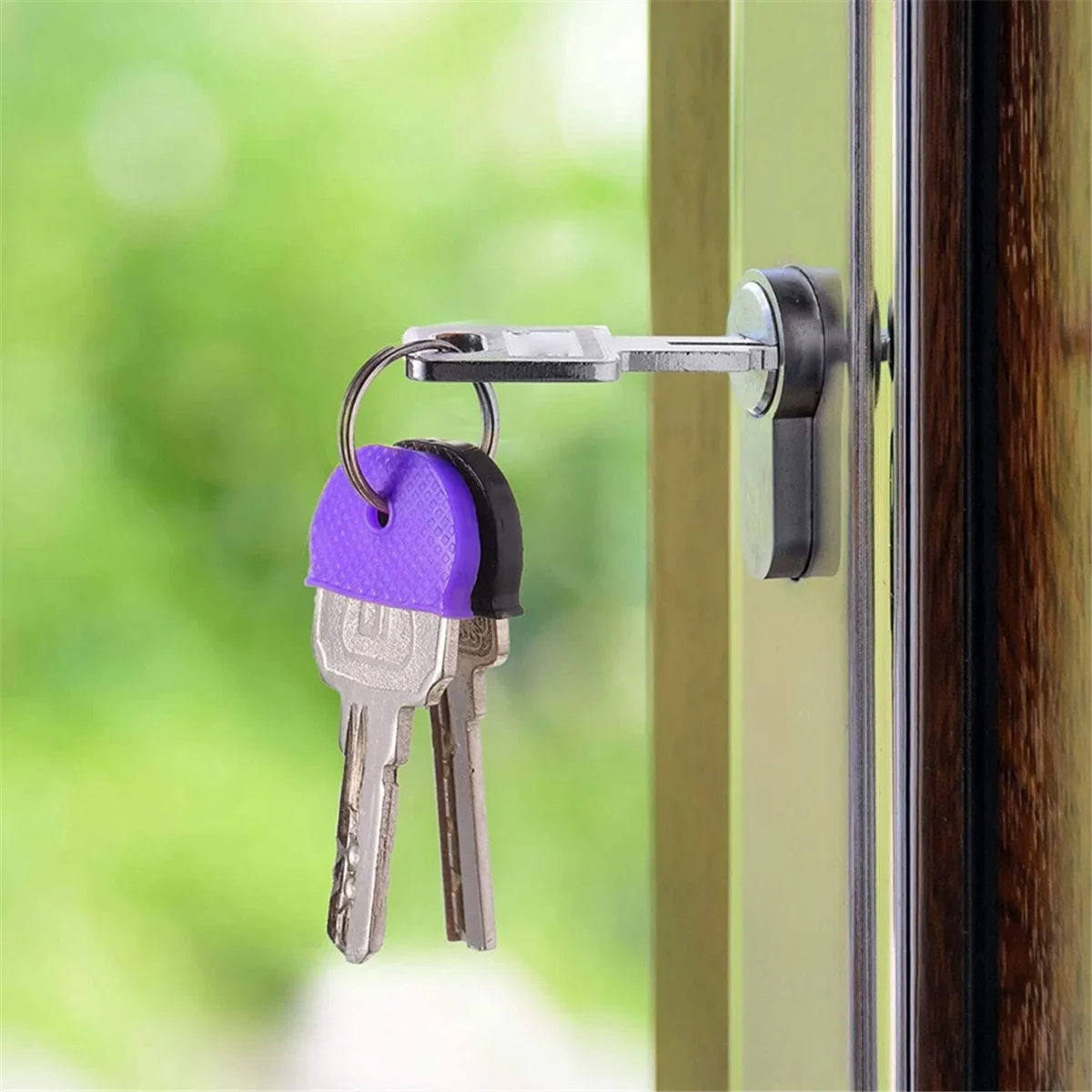 ABQR Set da 32 pezzi di etichette per copritasti, copritasti flessibili in PVC per una facile identificazione dei copritasti semicircolari