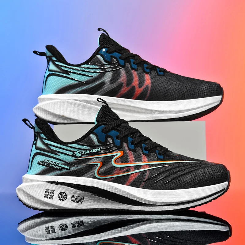 

Men's four seasons outdoor wear-resistant breathable speed runing shoes wear-resistant sneakers soft-sole racing sports shoes ﻿