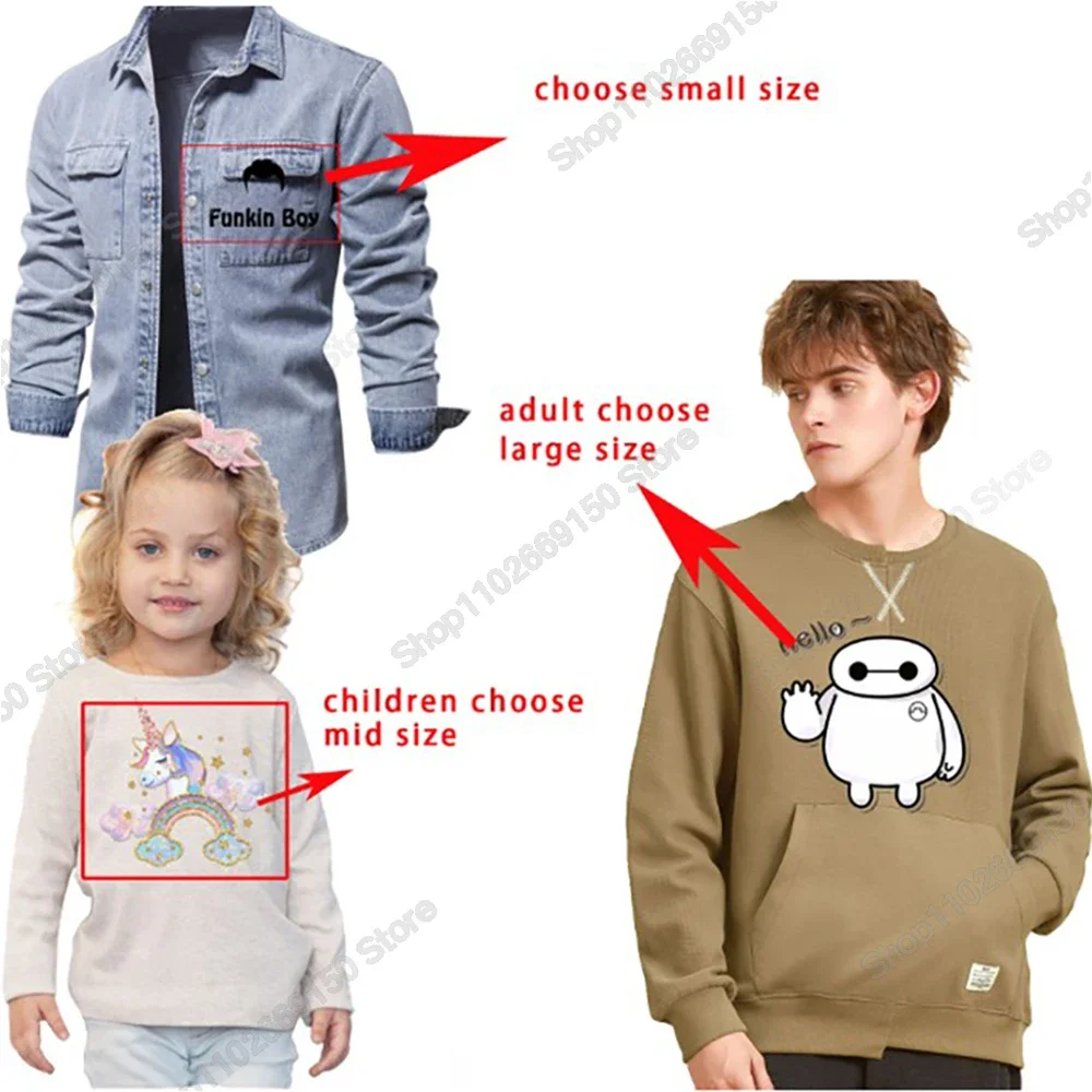 Gabby Dollhouses Anime Kawaii Heat Transfer Sticker Kids Cartoon Cute Clothes Appliques DIY Decal Fashion Iron on Patches Gifts