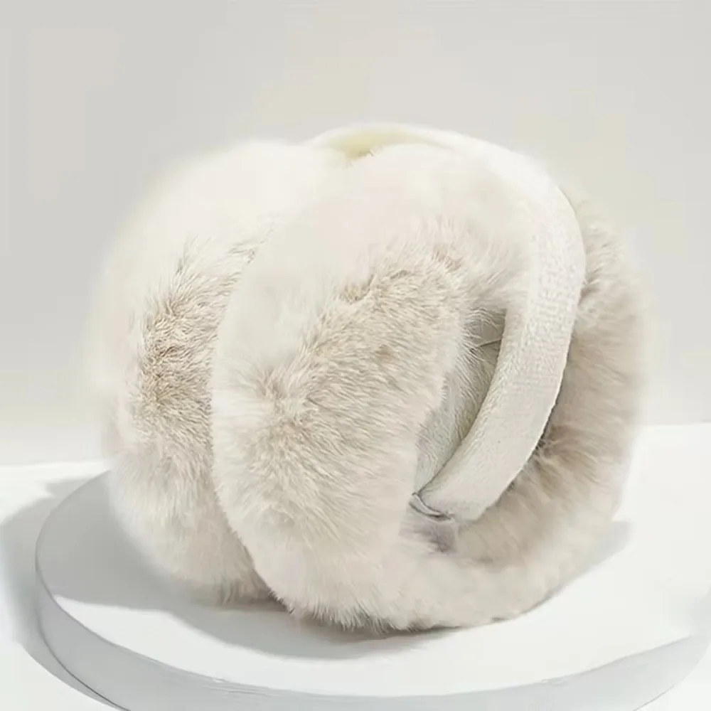 Fashion Warm Winter Earmuffs Folding Faux Fur Earmuffs Soft Cold Protection Earflap Protection Outdoor