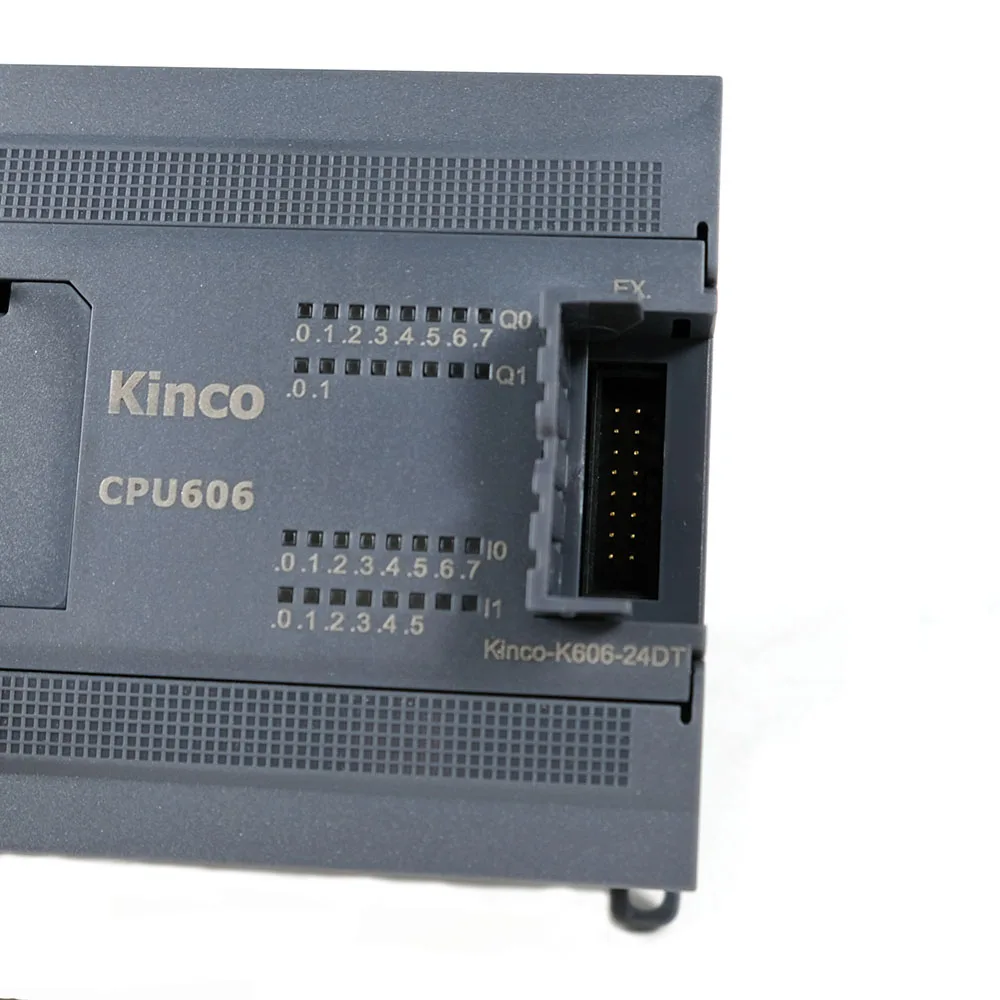 Controlador de programación de puerto Ethernet Kinco K6 serie PLC K606-24DT 14DI 10 * DC24V de salida de alta velocidad